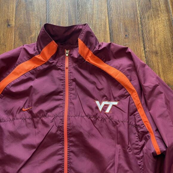 Virginia Tech Hokies Jacket Mens 2XL Maroon NCAA Football Nike Clima Fit VT XXL - Picture 4 of 14
